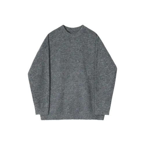 LPEF Мужской Осенний Зимний Корейский Модный Непринужденный Стиль Пуловер Свободный крой Повседневный Круглый вырез Трикотаж Топ Унисекс