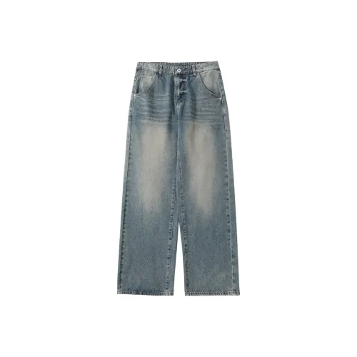 WOLF ZONE Синий Унисекс Джинсы