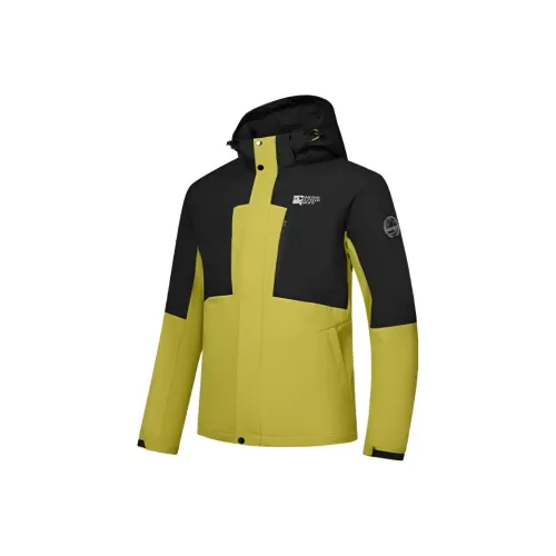 QIAODAN Тренч для мужчин зеленый черный