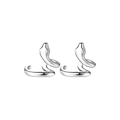 QIANFANGDAHUANGYE Титановая сталь Нижняя заколка Серьги On Унисекс