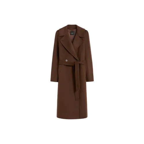 WEEKEND MaxMara Коричневое Женское Пальто