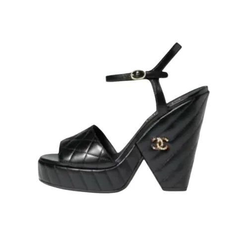 Chanel 24S One Ремень Сандалии Женские Черный