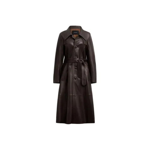 COACH FW25 Кожа Куртка Женская