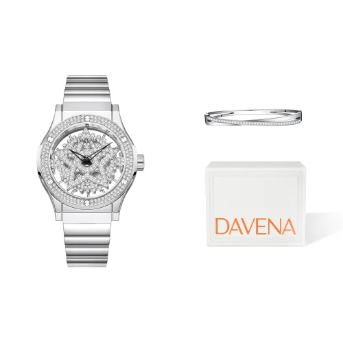 DAVENA Possession Collection Кварцевый механизм ремешок из нержавеющей стали унисекс циферблат с черепом