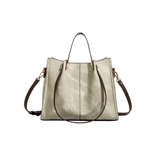 PESASRIE Сумка Tote из микрофибры сумка для покупок женская зеленая