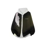 Чёрный+Белый С капюшоном Внутренний слой