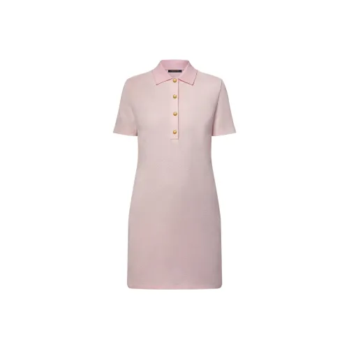 LOUIS VUITTON SS25 Короткий рукав Платье Женское Розовый