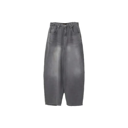 LOWEAR Светло-серые Mega Denim Брюки Джинсы Женские