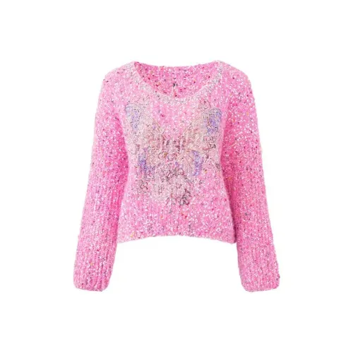 TCH Розовый Красный Женский Трикотаж