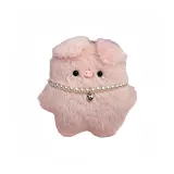 Розовый Свинья Скрипящий + Сердце Ожерелье