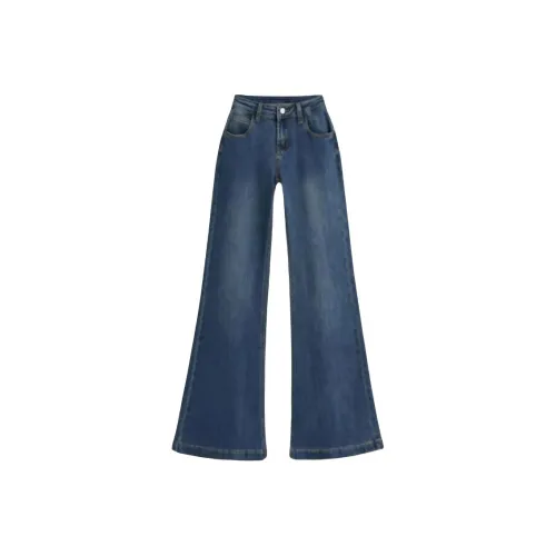 DANCANG Американские эластичные джинсы для похудения длина до пола женские