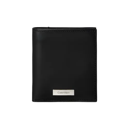 CALVIN KLEIN Кожа Кошелек Мужской Черный