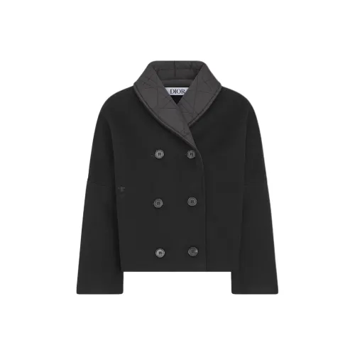 DIOR FW25 Буква Животный Узор Короткий Нейлоновый Пальто Осенний Зимний Детский