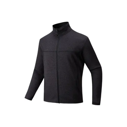 ANTA Outdoor Collection Флис Одежда Мужская Основной черный Фотиния серый