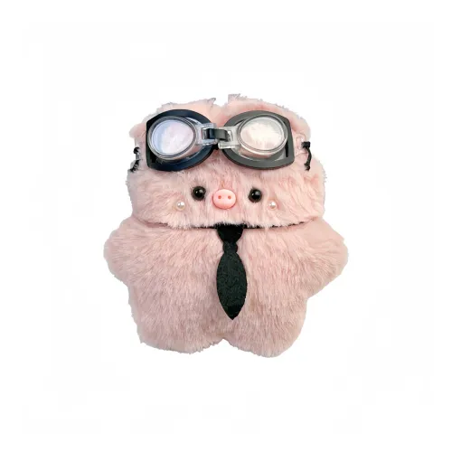 Fluffy Bear Розовый Piglet Squeaky Plush Подвеска 11,5 см Высота