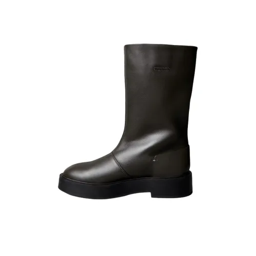 CALVIN KLEIN Колено Высокие сапоги 4,4CM Женские Зеленый