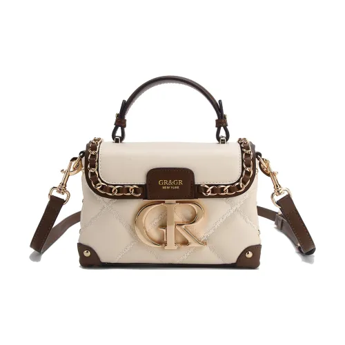 JANITINO Полиуретан ПУ (полиуретан) Сумка Женская Белая Кофейно-коричневый Черный