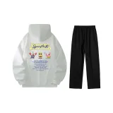 Белый топ+черные брюки