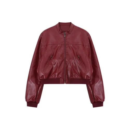 GRAYISMOON Бургунди Женские Куртки