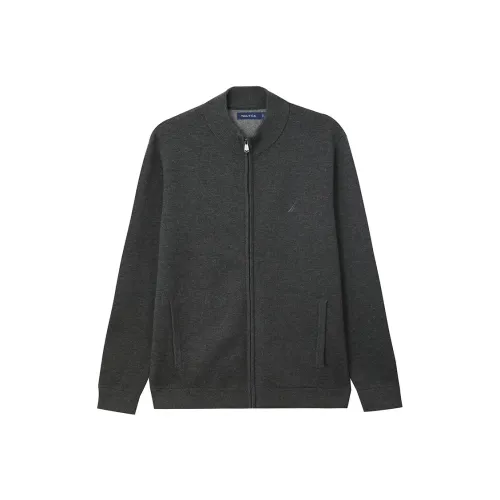 NAUTICA Темный угольно-серый 01C Мужские свитеры