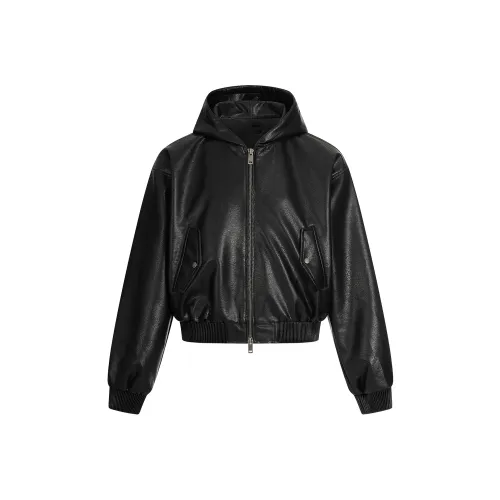 GBXM Черный Унисекс Кожаные куртки