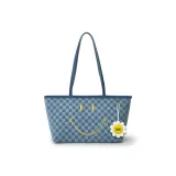 Синий клетчатый сумка-тоут, подарка ограниченного издания