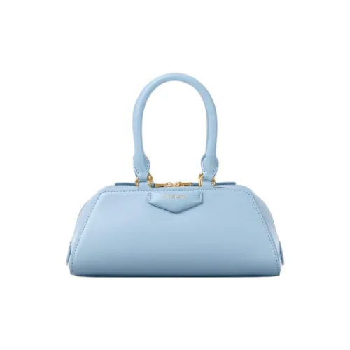 Givenchy Antigona Телячья кожа Сумка через плечо Сумка Мини Женская Светло-синяя