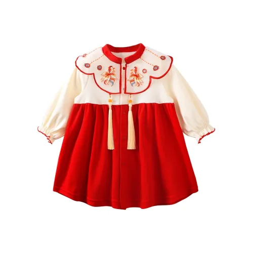 YouQi Красные Детские Платья