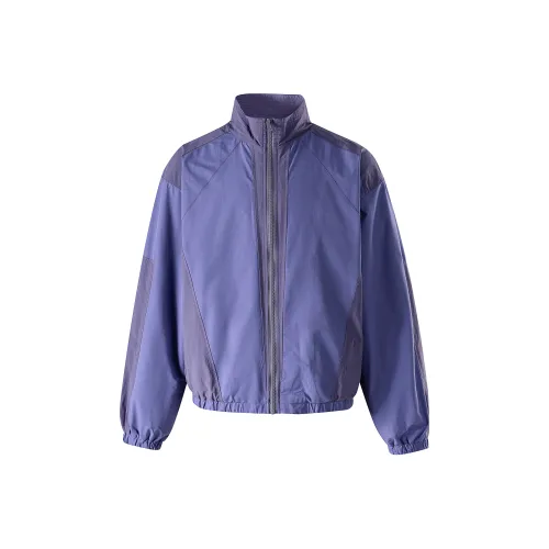 NOT BRAND ATTITUDE Весенний Осенний Укороченный Свободный крой Воротник-стойка Куртка Унисекс