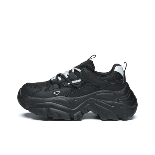 Warrior Амортизация Противоскользящий Дышащий Легкий Увеличение Высоты Низкий Топ Кроссовки с Толстой Подошвой Женские