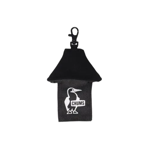 CHUMS Хлопок Coin Wallet Key Pouch Unisex Black Charcoal