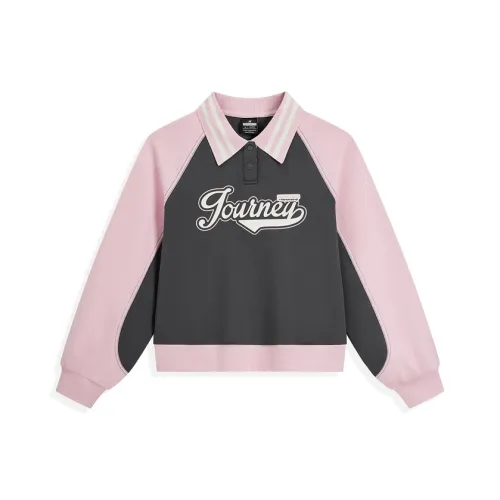 XTEP Толстовка Женская Ironware Серый Furong Розовый