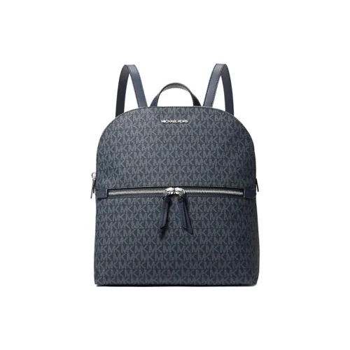 MICHAEL KORS Покрытый холст Рюкзак Средний Женский Морской синий