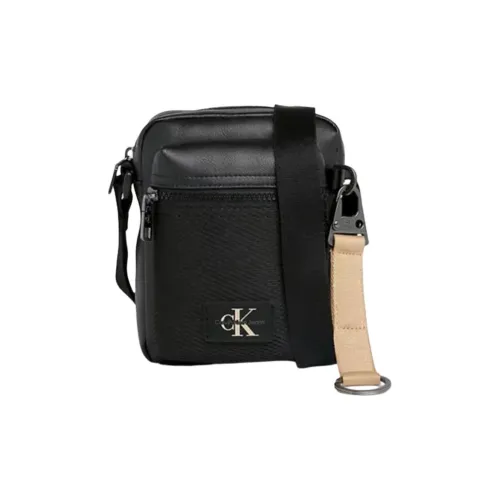 CALVIN KLEIN Кожа Сумка через плечо Мужская Черная