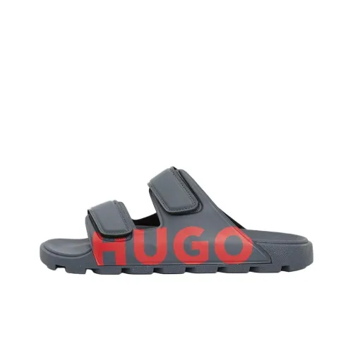 Hugo Boss Слипоны 3 см Мужской Серый Синий