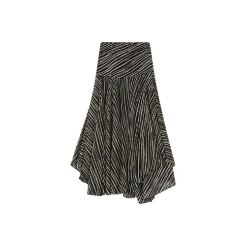 SHUXI Призрачный Зебра С принтом Женская Вязаная Длинная Юбка