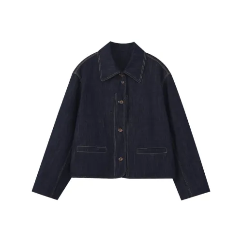 Homemade Willow Silk Denim Jacket Women's