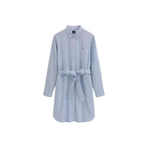 GAP Женские длинные платья с длинными рукавами