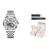 Стальной браслет, натуральный белый [коробка, ремень]