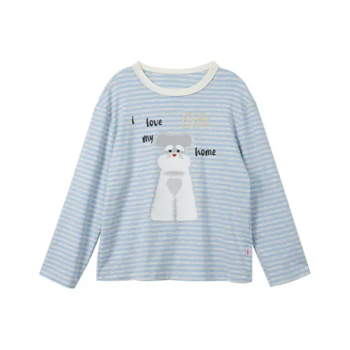 MASOOMAKE Весенне-летняя футболка с оборванными рукавами женская синяя