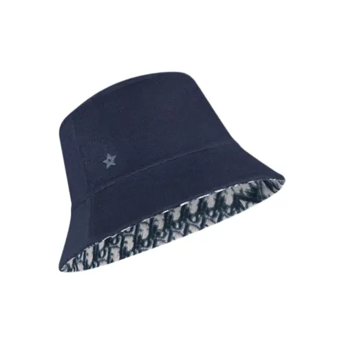 DIOR Чистая шерсть Панамы Унисекс Чистый синий Синий