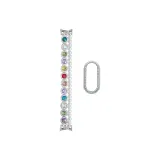 [Silver Multicolor Double Row Pearl + Silver Diamond Case]  
[Серебряный Многоцветный Двойная Строка Жемчужный + Серебряный Ромб Чехол]