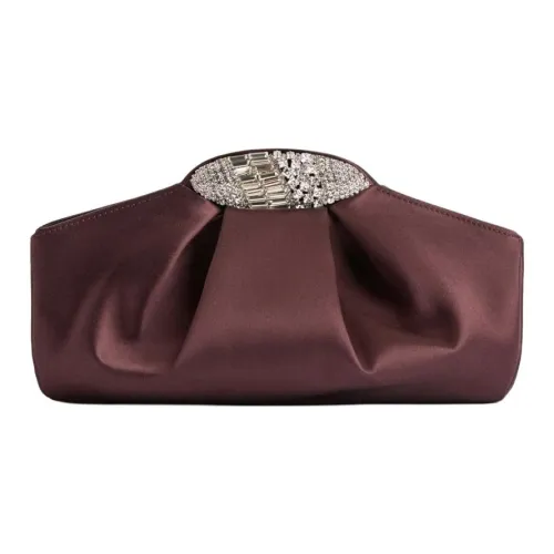 Giuseppe Zanotti GZ Шелковый клатч женский фиолетовый