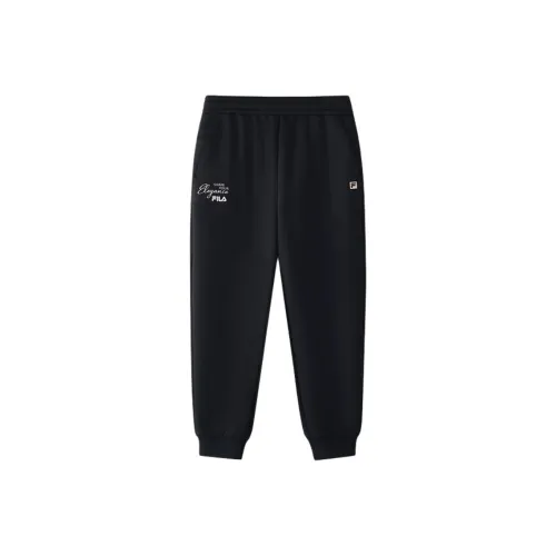 FILA Черные Унисекс Вязаные Спортивные Штаны