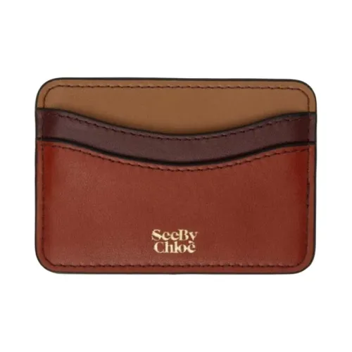 See By Chloe Кожа Картхолдер Женские Красный и Коричневый