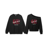 Черный круглый вырез + черный с оторванным плечом