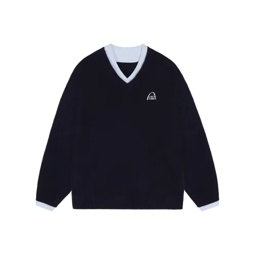 NICEBAD Embroidery Loose Fit Trendy Versatile Sweater Unisex