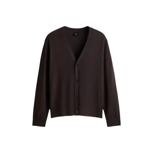 H M Темно-коричневый Мужской Трикотаж