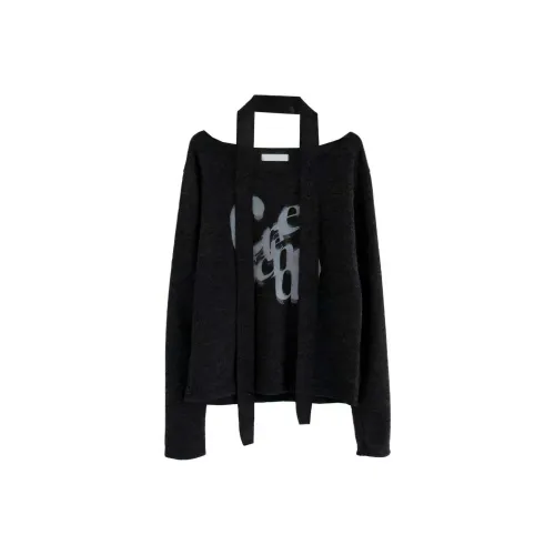 LOWEAR Snug Печать Муфляр Комплект KNIT Трикотаж Женский