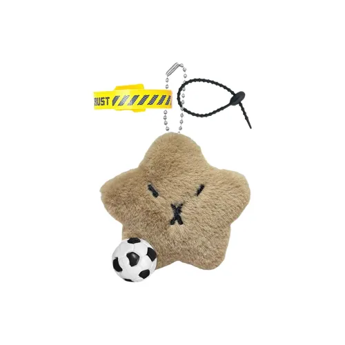 AIZIYUO Коричневый FIVE Острогозубая Звезда Футбол Возлюбленный Плюшевый Брелок 9,5 см Высота